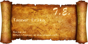Tasner Erika névjegykártya