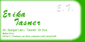 erika tasner business card